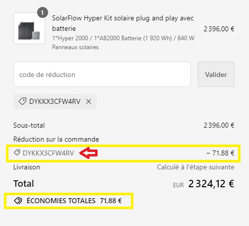 code promo pour le hyper zendure